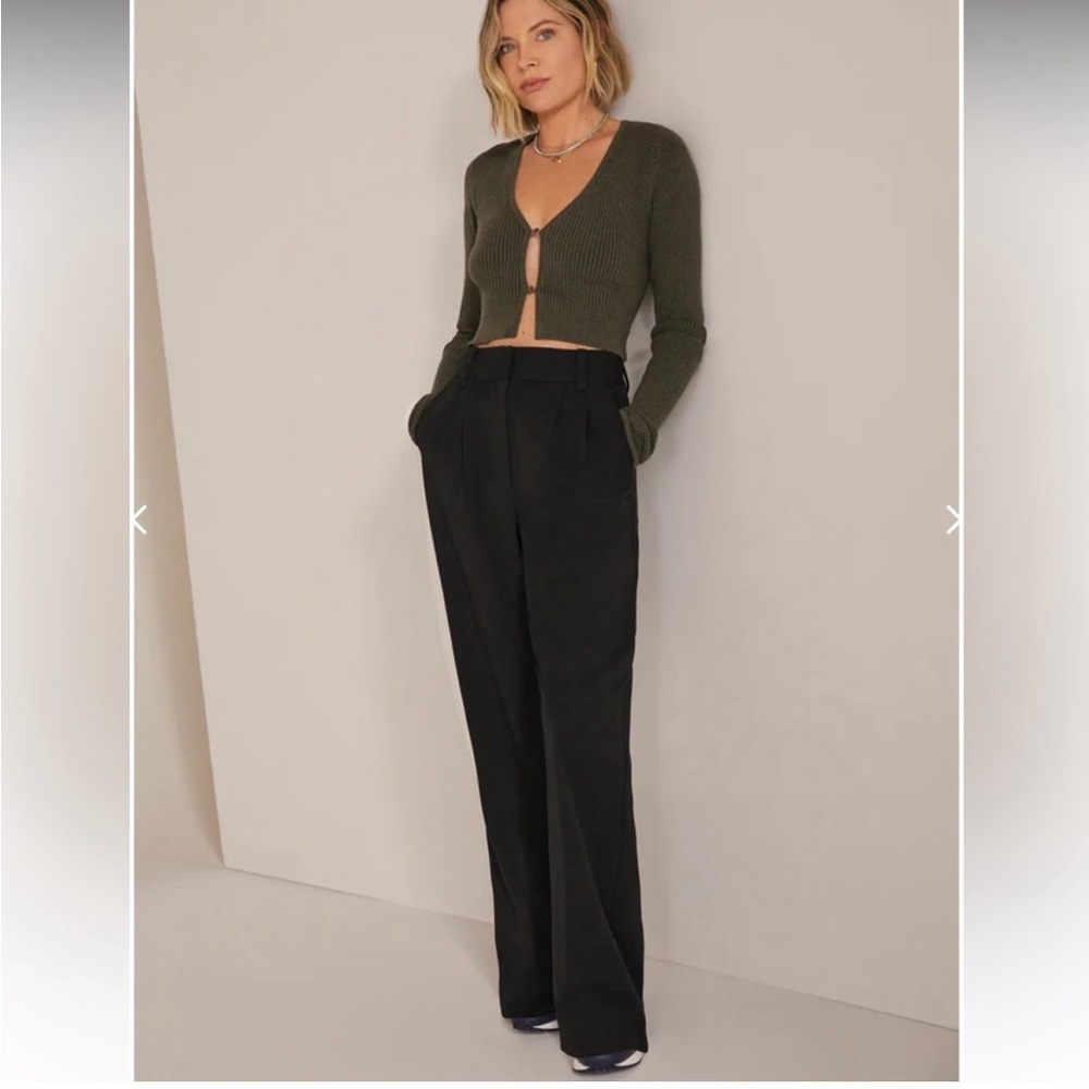 Favorite Daughter Black Tailored Trousers